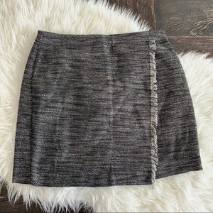 Women’s black fringe loft skirt. Loft skirt